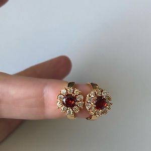 18k Gold filled Earrings  MINI HOOPS B&W Earrings GIFT